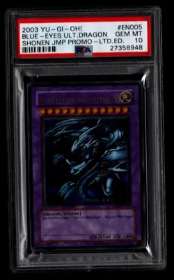 Yugioh Blue-Eyes Ultimate Dragon ULTRA Rare JMP-EN005 PSA 10 Gem Mint - Image 1