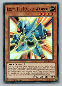 Delta the Magnet Warrior - RATE-EN097 - Super Rare - 1st Edition Yugioh - Image 1
