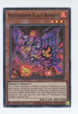 Yugioh Beetrooper Scale Bomber DAMA-EN086 Super Rare 1st NM x3 Play Set - Image 1
