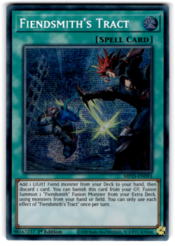 YUGIOH FIENDSMITH'S TRACT SECRET RARE NM MP25-EN093 - Image 1