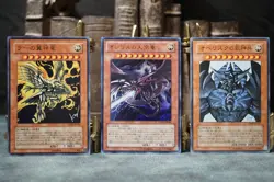 Yu-Gi-Oh! Egyptian God Cards Set Slifer Obelisk Ra VJMP- Ultra Rare Promo - Image 1