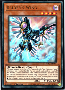 Raider's Wing - PHRA-EN001 - Ultra Rare - 1st Edition Yugioh - Image 1