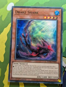 Drake Shark ROTA-EN002 Super Rare 1st Edition YuGiOh TCG Card - Image 1