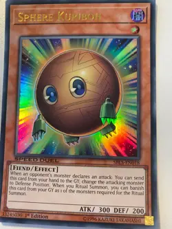 Yugioh Sphere Kuriboh SBLS-EN018 Ultra Rare SPEED DUEL Mint Condition 1st Ed - Image 1