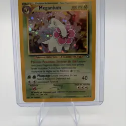 Meganium 10/111 Neo Genesis Holo FRENCH Wotc Pokemon Card LP - Image 3