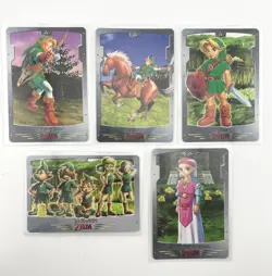 Legend Of Zelda Ocarina Of Time BANDAI Nintendo Set Of 29 Cards 1999 Japan - Image 3