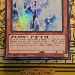 Konami Effect Veiler Ultra Rare 1st Edition RA01-EN003 Spellcaster Card - Image 3