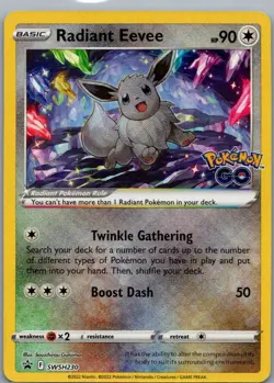 Radiant Eevee Promo SWSH: Sword & Shield Promo Cards SWSH230 NM - Image 1