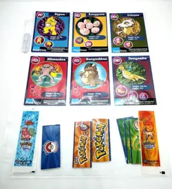 Pokemon The First Movie '90s Burger King Sheet Lot Of 6 Trading Cards W/Pieces - Image 1