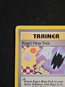 Pokemon Koga's Ninja Trick 1st Edition Gym Challenge Trainer Card 115/132 LP - Image 2
