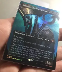 MTG Textured Foil Mikaeus, the Unhallowed NM Unplayed Commander Masters - Image 2