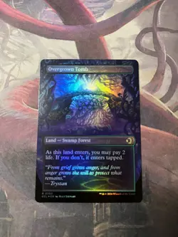 Overgrown Tomb - Borderless Foil - Lorwyn Eclipsed - Magic the Gathering - Image 2