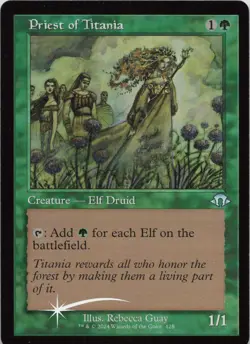 Priest of Titania (Retro Frame) - FOIL - U Modern Horizons 3 428 - MTG - Image 1