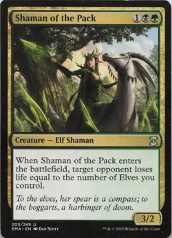Shaman of the Pack U Eternal Masters 205 LP-MP - Image 1