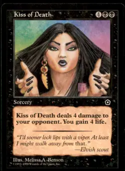Kiss of Death LP Light Play Portal Second 2nd MTG [8984] - Image 1