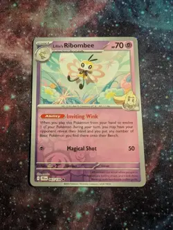 Pokemon TCG Reverse Holo Lillie's Ribombee - Image 1