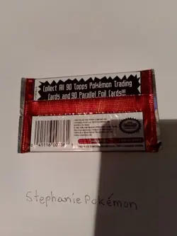 Pokemon Topps TV Animation Edition RED LOGO 1999 Booster Pack Factory Sealed - Image 2