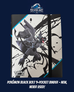 Pokemon Black Bolt Zekrom 9-Pocket Side-Loading Binder ***NEW*** - Image 1
