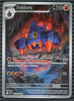 2025 Pokemon SV: WHT EN-White Flare #128/086 Boldore - Image 1