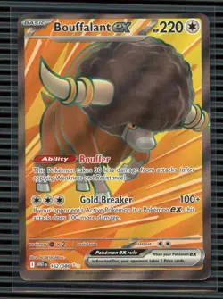 2025 Pokemon SV WHT EN-White Flare #162 Bouffalant ex - Image 1