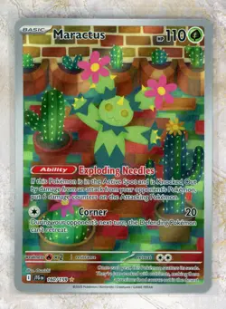 2025 Pokemon Scarlet & Violet JTG EN-Journey Together #160 Maractus IR - Image 1