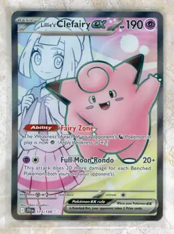 Pokemon Scarlet & Violet JTG EN-Journey Together 173 Lillie's Clefairy ex UR - Image 1