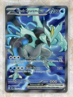 2024 Pokemon Scarlet & Violet SSP EN-Surging Sparks #218 Black Kyurem ex UR - Image 1