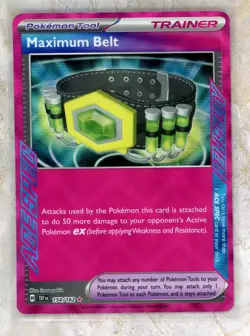 2024 Pokemon Scarlet & Violet SV TEF EN- Temporal Forces #154 Maximum Belt ACE - Image 1