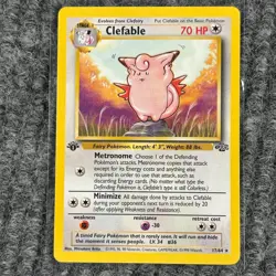 Vintage Pokemon Clefable 1st Edition Jungle Set 17/64 Non-Holo NM/Mint - Image 1
