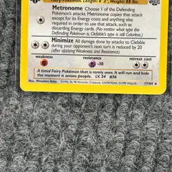 Vintage Pokemon Clefable 1st Edition Jungle Set 17/64 Non-Holo NM/Mint - Image 3