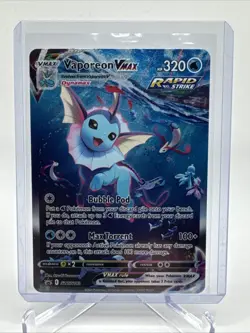 2021 Pokemon Black Star Promo Premium Collection #SWSH182 Vaporeon Vmax - Image 1