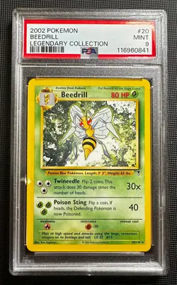2002 Pokemon LEGENDARY Collection BEEDRILL 20/110 PSA graded 9 MINT - Image 1