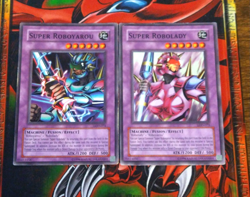Super Roboyarou + Robolady - LOD-074 LOD-073 - Unlimited Ed Yugioh HP - Image 1
