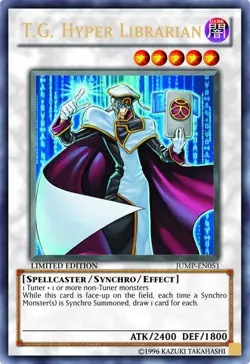 Yugioh! MP T.G. Hyper Librarian - JUMP-EN051 - Ultra Rare - Limited Edition Mode - Image 1