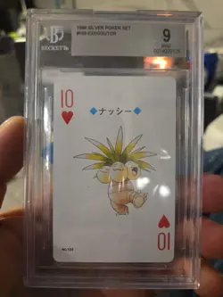 Exeggutor poker card 1999 pokemon #103 10 Of Hearts. Beckett 9 Mint - Image 1