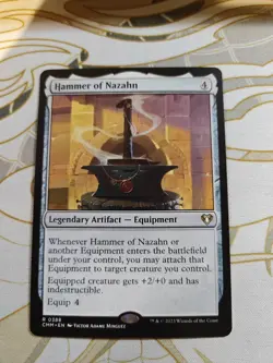 Hammer of Nazahn Commander Masters Regular Card MTG Magic the Gathering - Image 1