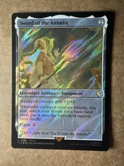 Sword of the Animist Commander: Final Fantasy Surge Foil Magic The Gathering - Image 1