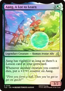 Aang, Alot to Learn 146 NM Avatar: The Last Airbender: Eternal-Legal Foil - Image 1