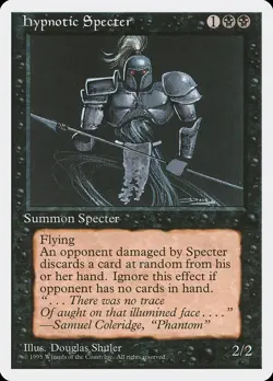 Hypnotic Specter (LP) #142 Fourth Edition 4ED Magic the Gathering card MTG - Image 1