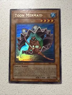 Yugioh Toon Mermaid MRL-072 Ultra Rare 1st Edition - Image 1