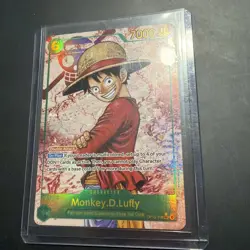 Monkey D Luffy SEC Alt Art OP13-118 Carrying On His Will One Piece TCG NM - Image 2