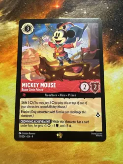 Mickey Mouse - Brave Little Prince 111/204 Fabled Regular Disney Lorcana Card NM - Image 1