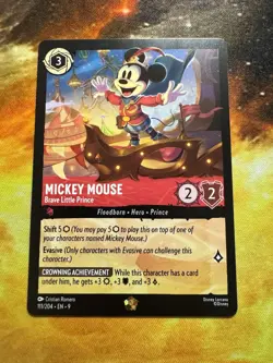 Mickey Mouse - Brave Little Prince 111/204 Fabled Regular Disney Lorcana Card NM - Image 2