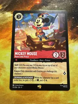 Mickey Mouse - Brave Little Prince 111/204 Fabled Regular Disney Lorcana Card NM - Image 5