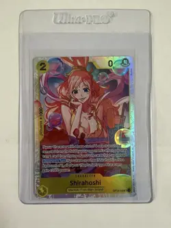 Shirahoshi OP12-102 SR ONE PIECE Tcg Card Game NM YELLOW - Image 1