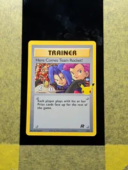 078 - Original Owner Here Comes Team Rocket 15/82 25th Celebrations Pokemon Card - Image 1