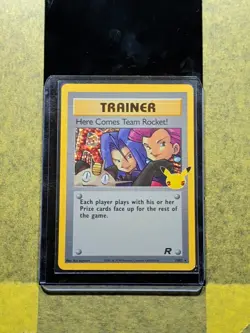 078 - Original Owner Here Comes Team Rocket 15/82 25th Celebrations Pokemon Card - Image 3