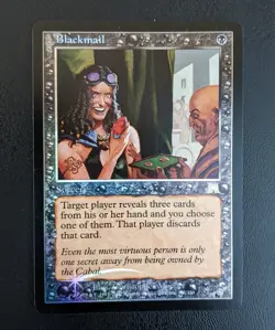 1 x FOIL Blackmail - Onslaught - MTG Magic the Gathering - Black NM - Image 1