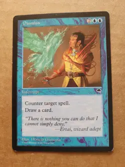 Dismiss (58) Tempest MTG Magic the Gathering 1997 Blue Played BULK DISCOUNT - Image 1