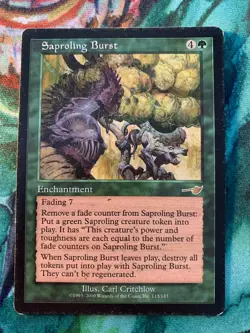 1x Saproling Burst mtg Nemesis Heavily Played HP - Image 1